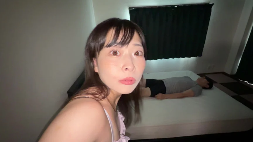 【個人撮影】原美織の夜○い顔舐め＆鼻舐め